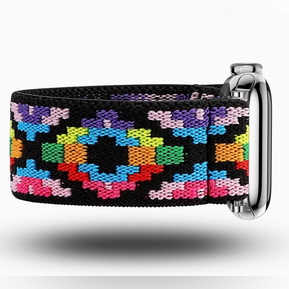 Apple Watch Boho print stretchy strap band 🆕 42mm Small size - Picture 1 of 7
